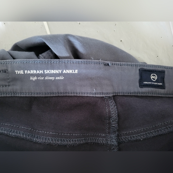 AG Farrah Skinny Ankle High Rise Blue Pants, Size 30 X 28 - Picture 5 of 6